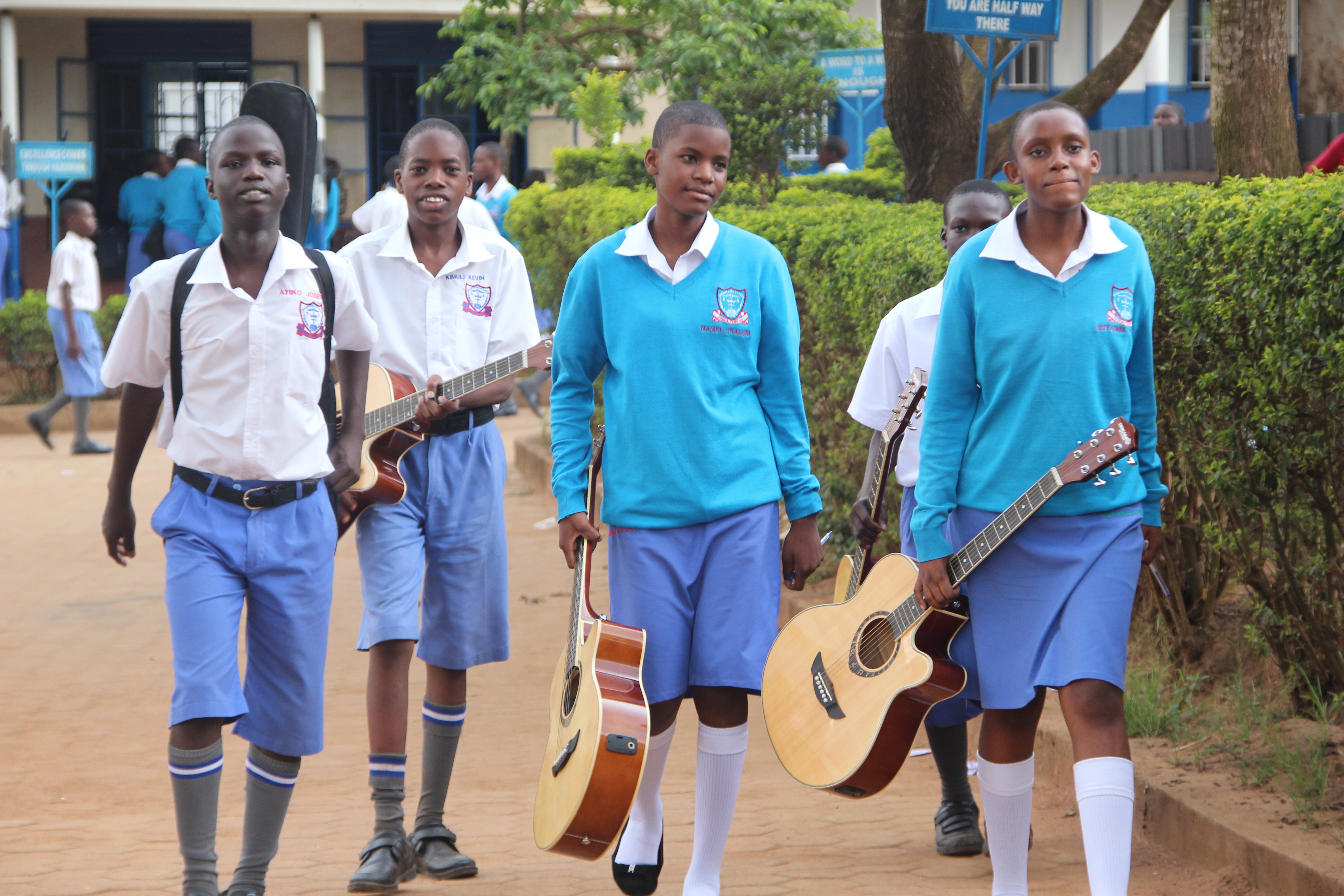 Students participating in school life